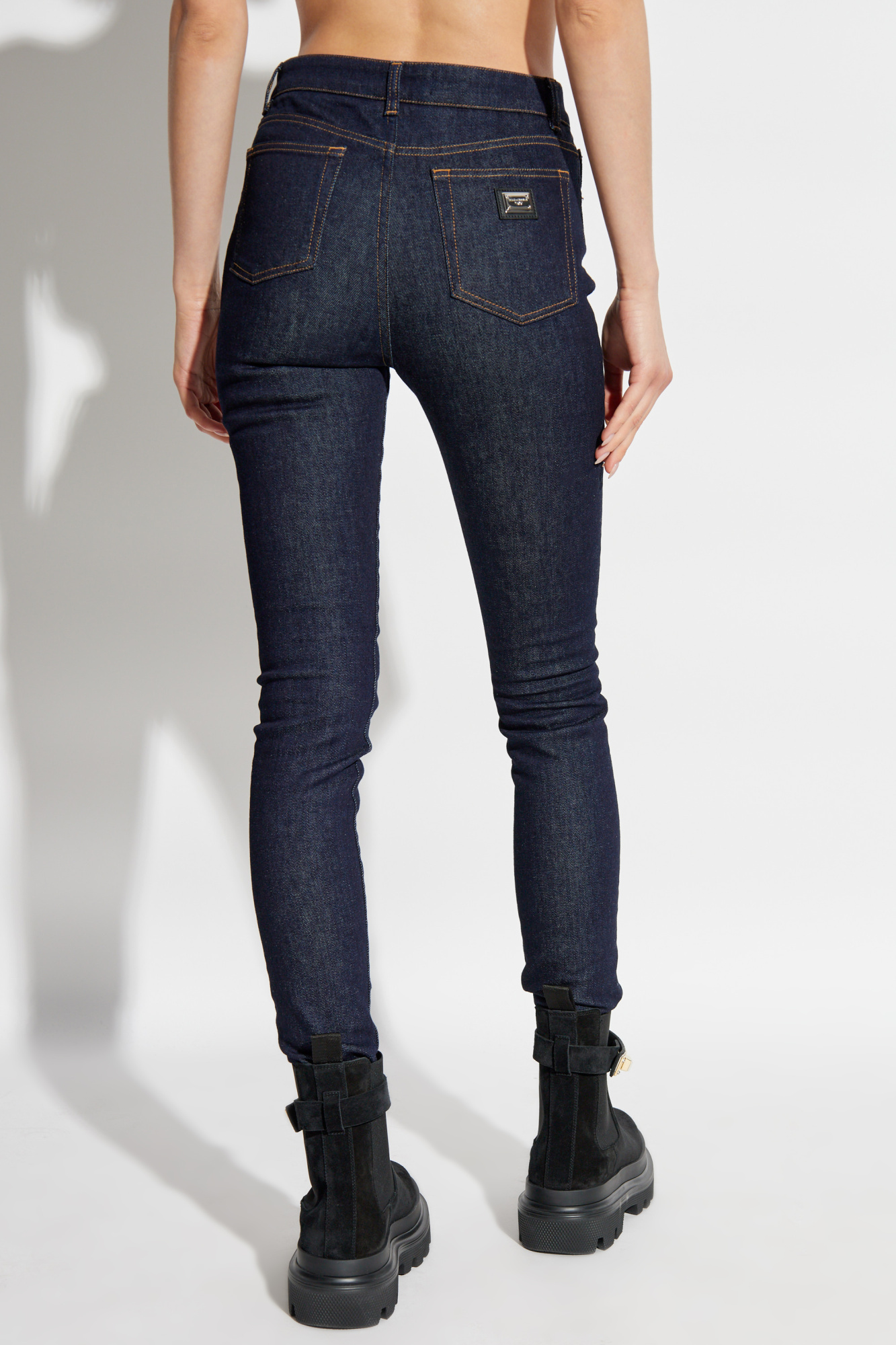 Navy blue Jeans with Logo Dolce & Gabbana - Vitkac AS